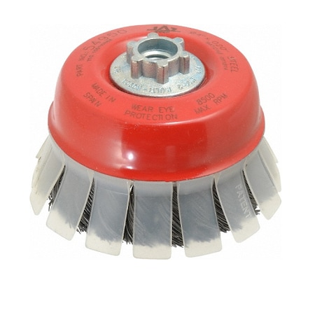 Jaz 4TwistKnotWireCupw/ProtectiveGuard, .020Steel, 5/8-11&M14x2.0 54950